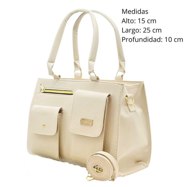 Bolsa-de-mujer- beige-compartimiento-para-celular-dropeando